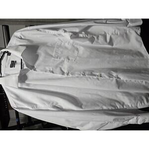 5 pack Van Heusen Men's White Wrinkle Free Dress Shirt Size 2XL 18 34/35